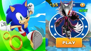 Sonic Dash - INFINITE New Runner Unlocked | All Characters Unlocked Bosses Eggman & Zazz Gameplay