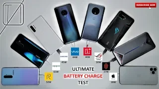 ULTIMATE Smartphone Charging Speed Test - WORLDS FASTEST CHARGING