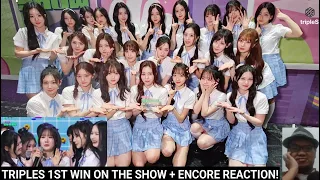 tripleS 1st Win on THE SHOW + Encore Reaction! tripleS THE SHOW CHOICE!