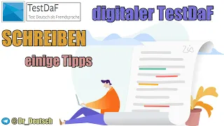 Digitaler TestDaF. Prüfungsteil Schreiben. Einige Tipps