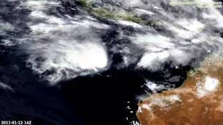 Satellite Timelapse - Tropical Cyclone Vince