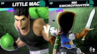 Super Smash Bros Ultimate Amiibo Fights Little Mac vs the World #50 Little Mac vs Mii Swordfighter