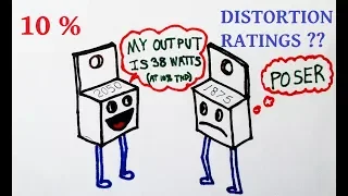 Why 10% distortion ratings with some audio amplifier ICs?