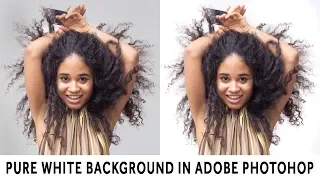 Creating a pure white background in Adobe Photoshop