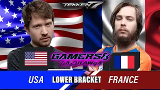 Usa vs France - Lower Bracket | Gamers8 TEKKEN 7 Nations Cup 2023