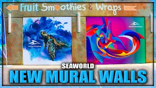 What's New at SeaWorld San Diego? Tidal Twister Trains GONE! NEW Mural Walls & Inside Look 2nd Pin