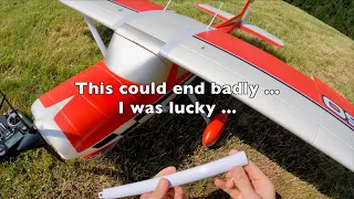 CESSNA 150 Emergency Landing - Wing Strut Broke Midflight