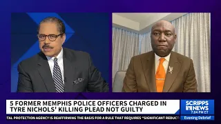 Ben Crump discusses Tyre Nichols case as five Memphis police officers appear in court