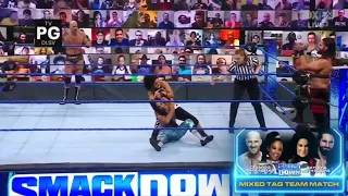 Bianca Belair & Cesaro Vs Bayley & Seth Rollins - WWE Smackdown 25/06/2021 (En Español)