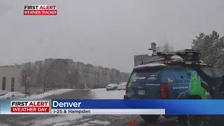 First Alert Weather Tracker Follows Snow Band Across Denver Metro Area