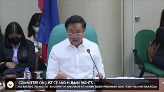 LIVE | Pagdinig ng Senado kaugnay sa nadiskubreng mass grave sa New Bilibid Prison