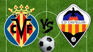 Goles VILLARREAL C.F. C  1-2 C.D.CASTELLÓN