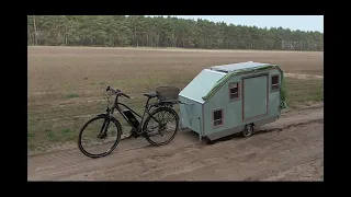 Rowerowy kamper "KAPRYS 2". Bicycle camper for two people.