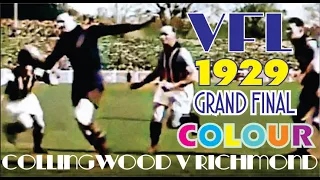 1929 VFL Grand Final Collingwood v Richmond In COLOUR