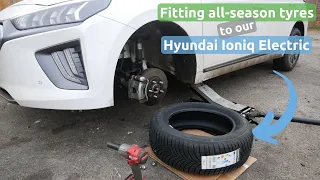 Fitting all-season tyres to our Hyundai Ioniq 38kWh (in the UK)