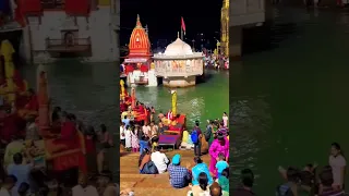 Har Ki Pauri Ganga Ji Divya Darshan 🙏 #shorts #shortvideo #viral #haridwar #harkipauri #uttarakhand