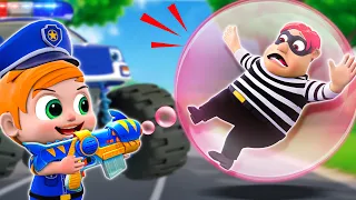 Baby Police vs Thief - Five Little Thieves Song - Funny Songs & Nursery Rhymes - PIB Little Songs