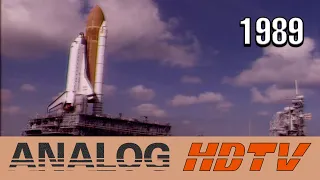 Analog HDTV: Space Shuttle Discovery STS-29 Preparation & Launch [Segments]