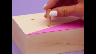 How to Make Mini Peg Board Storage