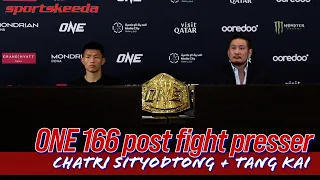 ONE Championship 166 post fight press conference | Chatri, Tang Kai