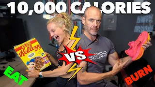10,000 Calories Couples Challenge | EAT And  BURN in 24 Hours