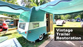 Viintage Camping Trailer Restoration: 1957 Leisure Home Travel Trailer