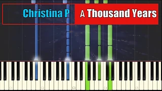 Пианино обучение  Christina Perri A Thousand Years by tutorial