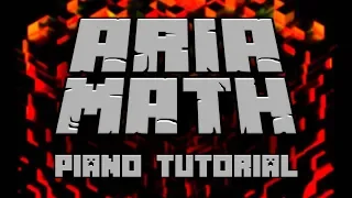 C418 - Aria Math (from Minecraft) - Piano Tutorial