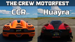 The Crew Motorfest - Koenigsegg CCR vs Pagani Huayra - Drag Race