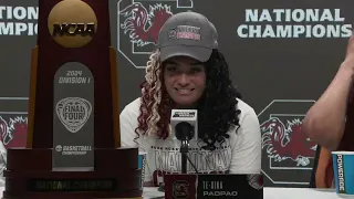 South Carolina National Championship Postgame Press Conference - 2024 NCAA Tournament