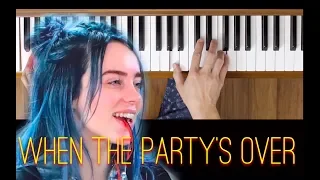 When The Party's Over (Billie Eilish) [Intermediate Piano Tutorial]