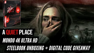 A Quiet Place Mondo 4k Ultra HD Steelbook Unboxing + Digital Code Giveaway