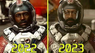 Starfield 2022 Demo vs Retail 2023 PC RTX 4080 4K ULTRA Graphics Comparison