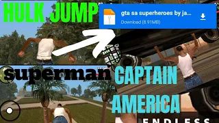[8mb] Download gta SA mod All superheroes power