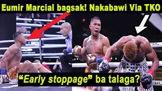 Marcial BAGSAK ngunit bumawi via TKO! | Early stoppage ba talaga?Eumir Marcial-Isiah Hart Highlights