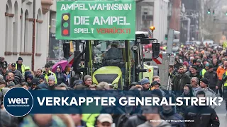 DEUTSCHLAND LAHMGELEGT? Bauern, Brummis, GDL - Gegen diese Proteste ist Klimakleberei Kinderkram