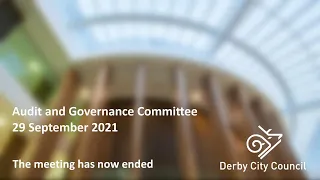 Audit and Governance Committee - 29-Sep-2021