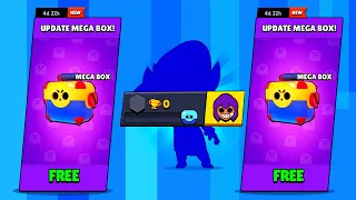 Opening FREE MEGA BOX on 0 TROPHY Account - Brawl Stars