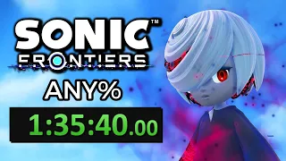 Sonic Frontiers Any% Speedrun 1:35:40 [Former WR]