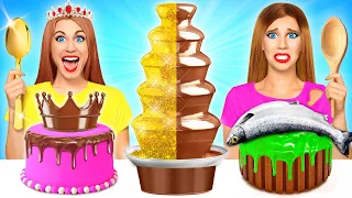 Chica Rica vs Chica Pobre | Desafío De Fondue De Chocolate por Multi DO Food Challenge