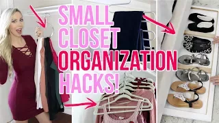 Small Closet Organization Ideas!