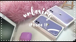 calm ☁️ unboxing iphone 11 purple 2021 💜 PH