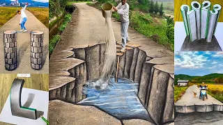 How to draw the art like 3D, Funny Painting 3d Art With Charcoal
