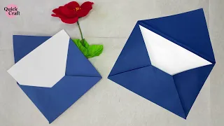 How to make paper envelope | Simple origami envelope craft | Easy Valentine's envelope DIY tutorial
