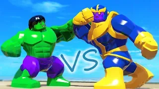 Hulk VS Thanos Avengers Endgame in LEGO Marvel Super Heroes