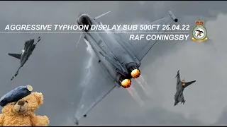 AGGRESSIVE TYPHOON DISPLAY: Eurofighter ZJ913 -500ft | ANARCHY1 | Paddy working for the PDA 2022