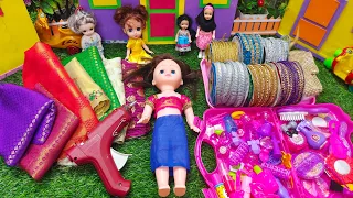 ஷில்பாவோட பொம்மைக்கு தாவணி கட்டிவிட போறோம்/Barbie show tamil