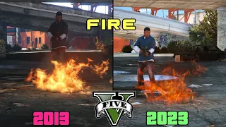 GTA 5 2013 vs 2023 Fire Comparison | GTA game Evolution