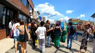 ⁴ᴷ⁶⁰ Walking NYC : Coney Island, Brooklyn during Mermaid Parade 2019