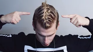 BRAIDED MAN BUN! | bradmondo